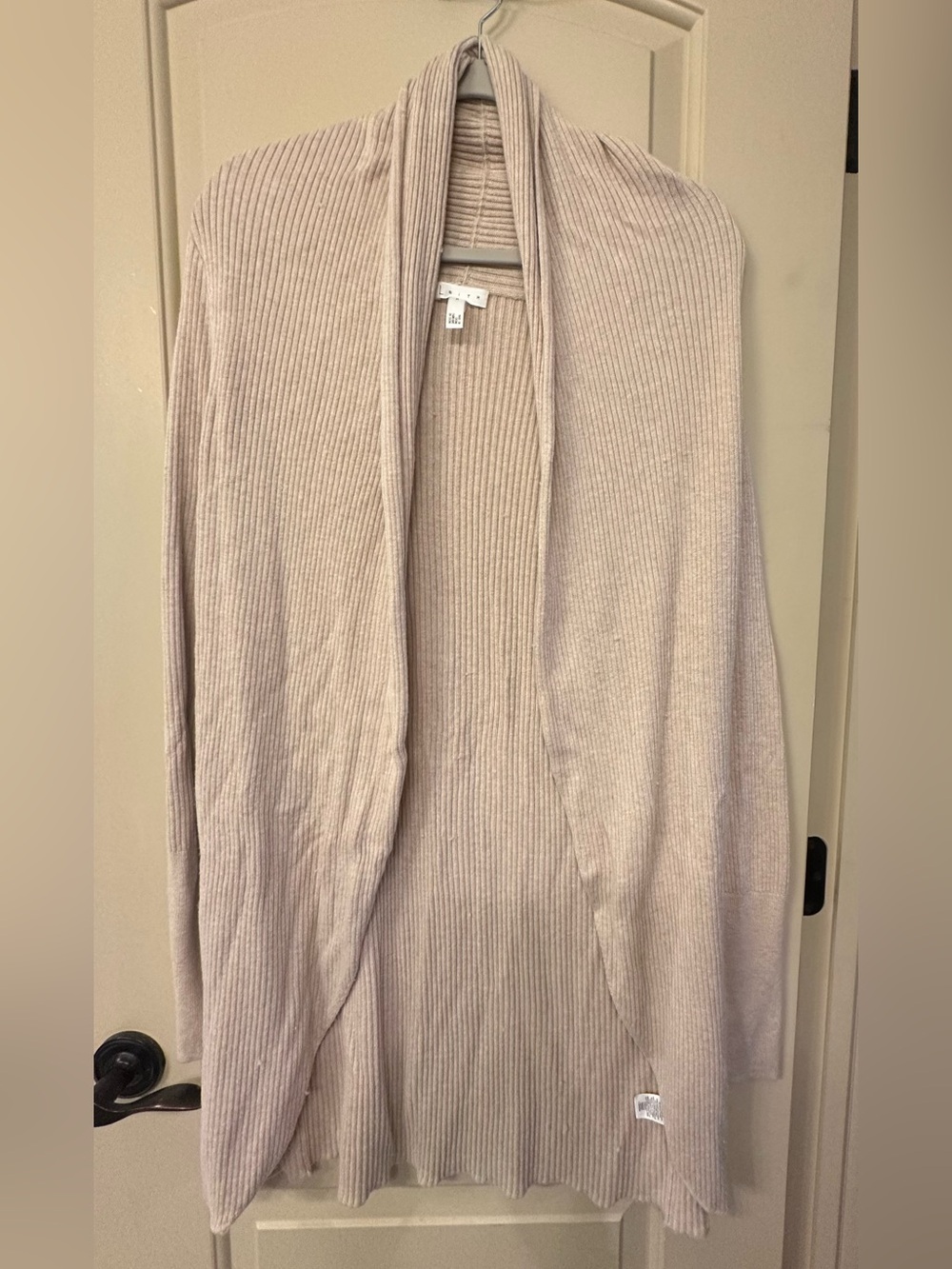 Women’s Leith Open Front Cardigan; Tan; Size M